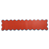 Red Vinyl Striped Runner