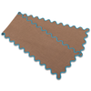 Cocoa/Morning Glory Scalloped Runner