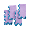 Lilac Scalloped Dinner Napkins