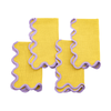 Yolk Scalloped Dinner Napkins