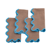 Cocoa Scalloped Dinner Napkins