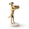 Standing Dog with Bowl
