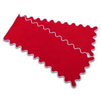 Tomato/Lilac Scalloped Runner