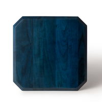 Square Blue Wood Serving Boards